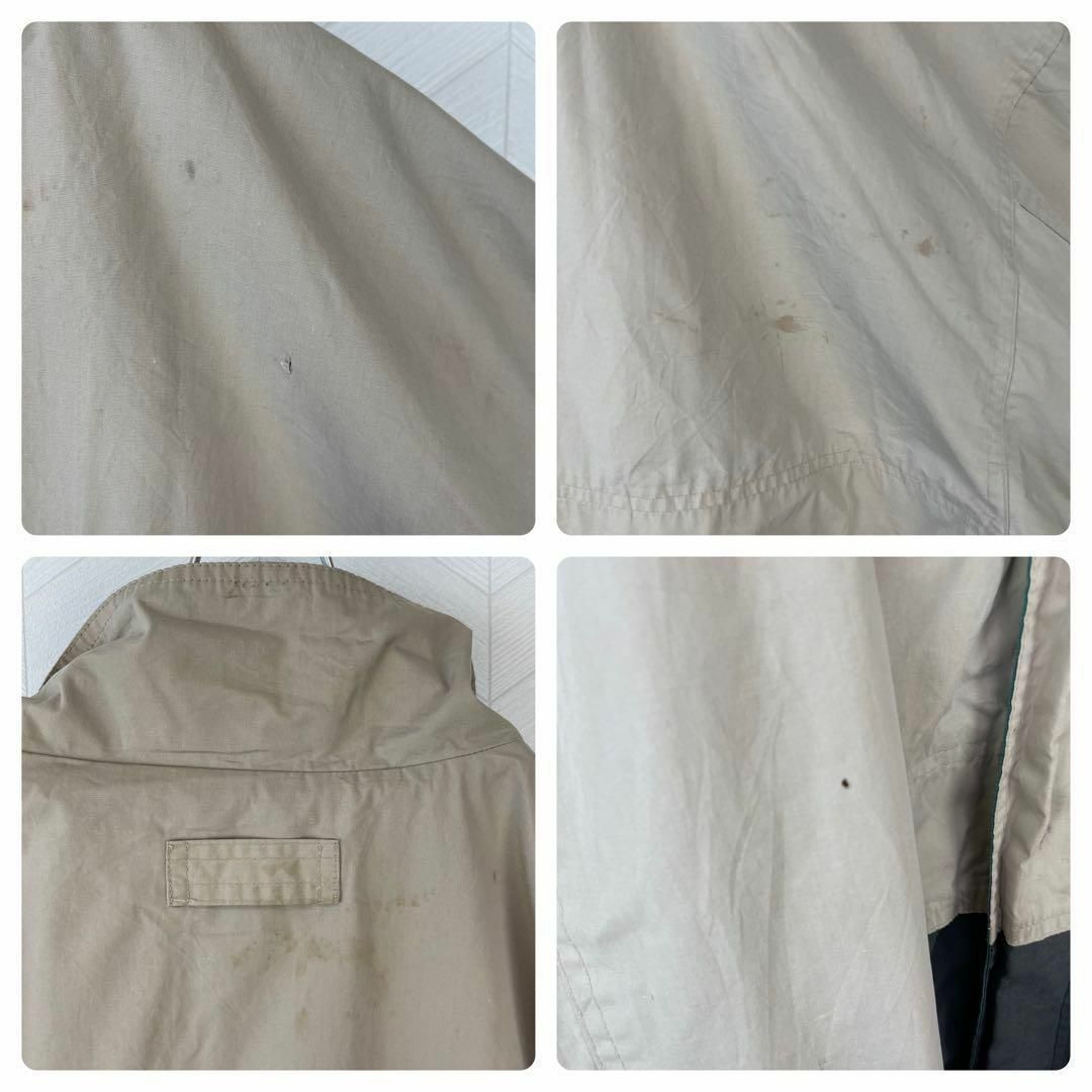 USA古着 90s ハイネック ジャケット ツートン 極太アーム ビックサイズ メンズのジャケット/アウター(ナイロンジャケット)の商品写真