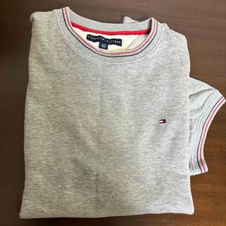 トミーヒルフィガー(TOMMY HILFIGER)のTOMMY HILFGER メンズ　スエット　半袖　グレー(シャツ)