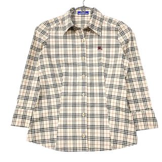 BURBERRY BLUE LABEL - Burberry Bluelabel 七分袖シャツ ノバチェック柄 サイズ38