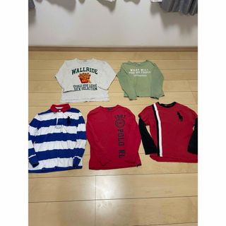 ポロラルフローレン(POLO RALPH LAUREN)の7男の子140程度本物ラルフローレン他のカットソーまとめ売り5点(Tシャツ/カットソー)