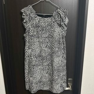 ザラ(ZARA)のZARA BASIC ヒョウ柄 ワンピース(ひざ丈ワンピース)