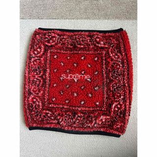 シュプリーム(Supreme)のSupreme Bandana Fleece Neck Gaiter red(マフラー)