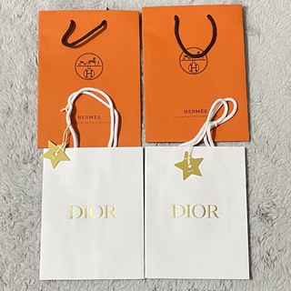 クリスチャンディオール(Christian Dior)のHERMES エルメス　ディオール　Dior ショップ袋　ショッパー　紙袋　4枚(ショップ袋)