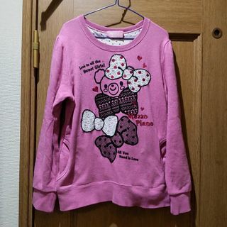 メゾピアノ(mezzo piano)のmezzo piano(メゾピアノ)　トレーナー　サイズ140　(511)(Tシャツ/カットソー)