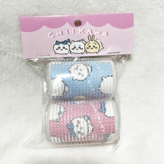 チイカワ(ちいかわ)の韓国限定♡ちいかわ♡うさぎ ハチワレ 前髪 カーラー 2個セット 新品①(キャラクターグッズ)