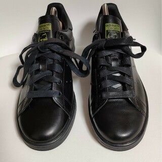 【美品】adidas　スタンスミス　 黒　23.5cm　品番S74934