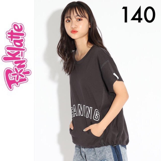 PINK-latte - １回着☆ピンクラテビッグシルエットＴシャツ140ジェニィラブトキシックALGY