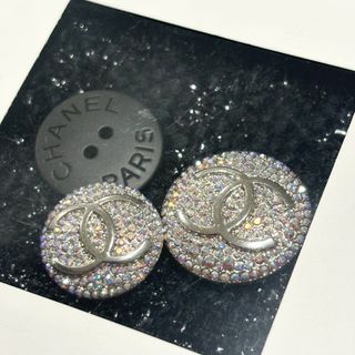 CHANEL シャネル　ココマーク ラインストーン ボタン