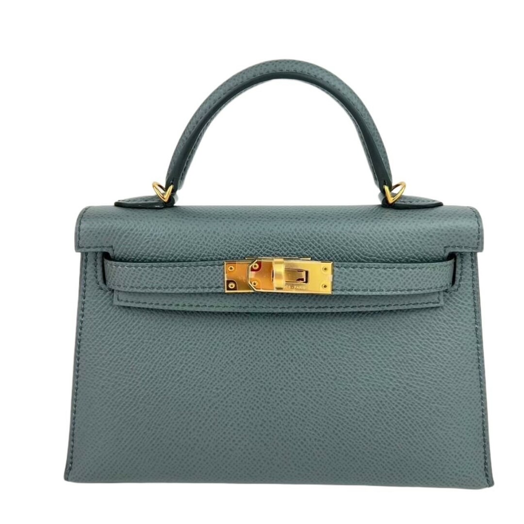 Hermes(エルメス)の新品未使用 Mini kelly ミニケリー Vert amande ヴェールアマンド GHW ゴールド金具 Epsom エプソン Stamp-Z Z刻印 2WAYバッグ ショルダーバッグ ハンドバッグ レディースのバッグ(ショルダーバッグ)の商品写真