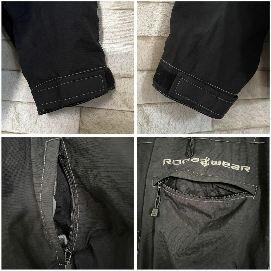 Rocawear(ロカウェア)のロカウェア ナイロジャケット アノラックパーカー 両面刺繍 メッシュ 黒 XL メンズのジャケット/アウター(ナイロンジャケット)の商品写真