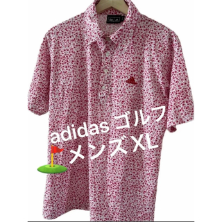 アディダス(adidas)のadidas アディダス ゴルフ ポロシャツ シャツ メンズLL 【美品】(ウエア)