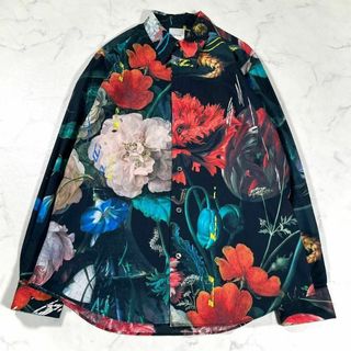 ポールスミス(Paul Smith)の【極美品】Paul Smith ポールスミス　現行タグ　フラワー柄　総柄シャツ(Tシャツ/カットソー(七分/長袖))