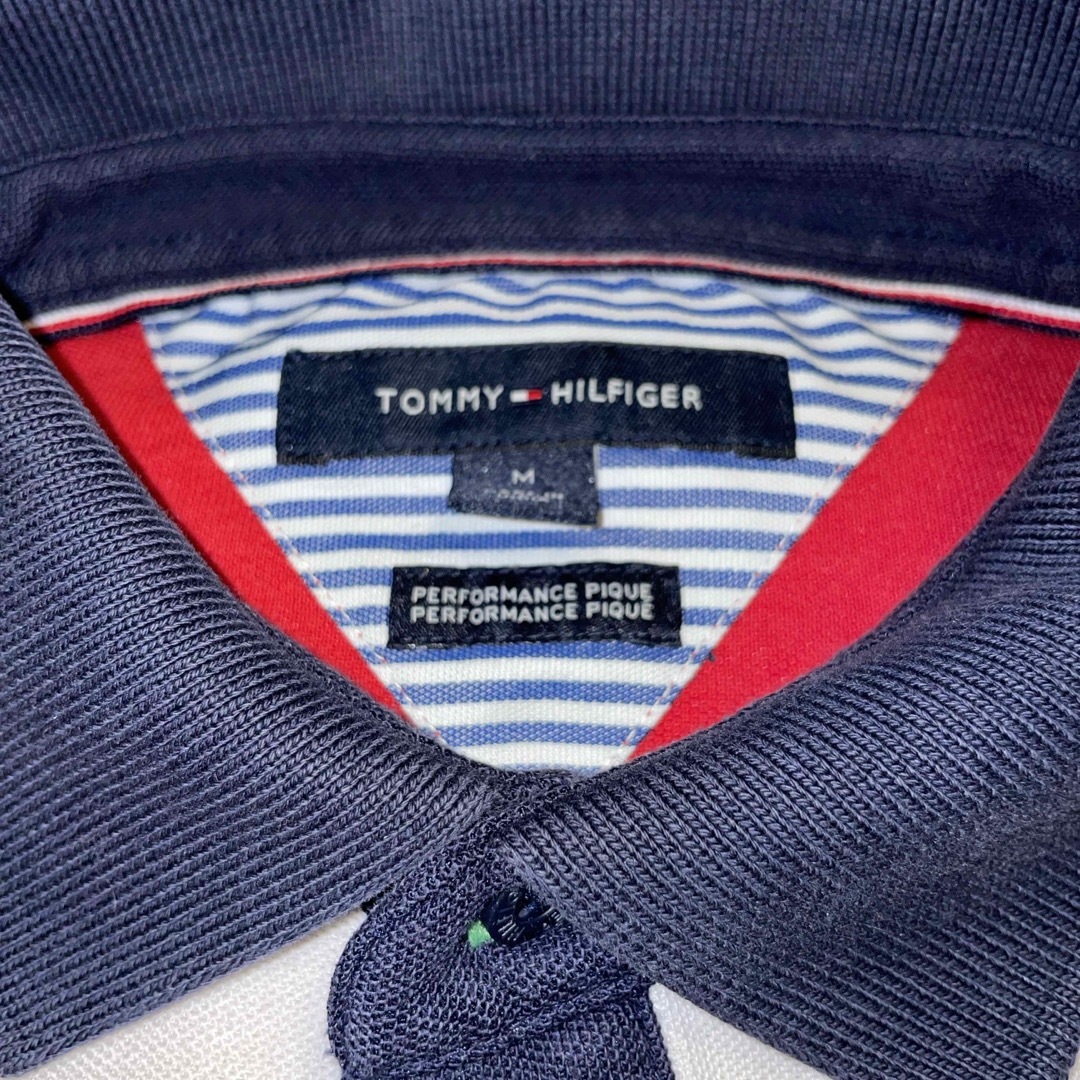TOMMY HILFIGER(トミーヒルフィガー)のTOMMY HILFIGER トミーヒルフィガー フラッグ ポロシャツ ホワイト メンズのトップス(ポロシャツ)の商品写真