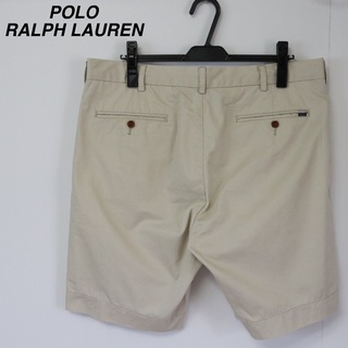 POLO RALPH LAUREN - 【大人気】ポロラルフローレン／ハーフパンツ　ワンポイントロゴ　W35　クリーム色