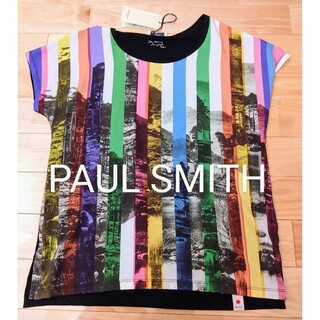 Paul Smith - ポールスミス　新品　カットソー　M　レディース　トップス　写真　転写　ブラウス