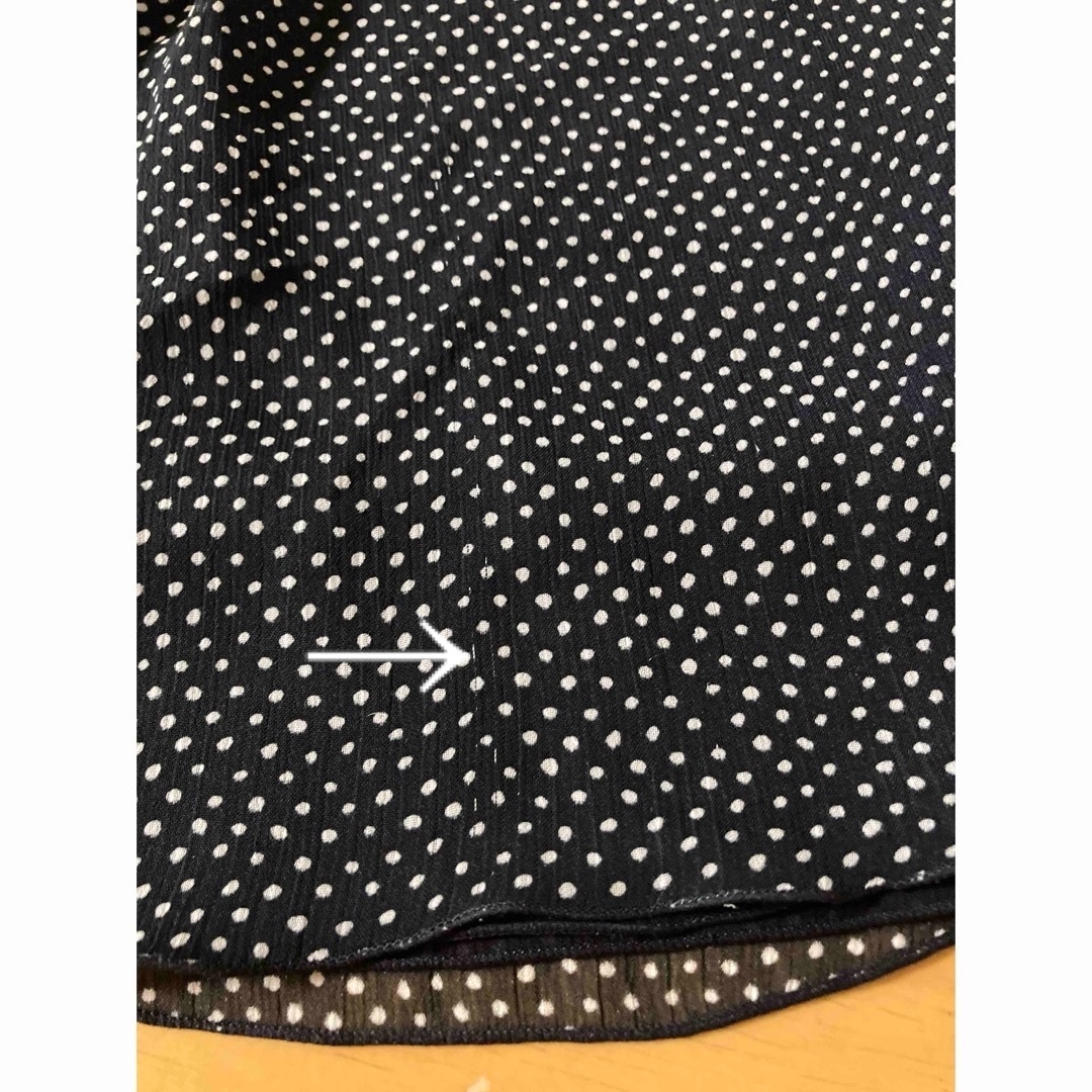 grove(グローブ)のused グローブ　ブラウス　レディース　M  ネイビードット レディースのトップス(シャツ/ブラウス(半袖/袖なし))の商品写真