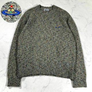 【極美品】Vivienne Westwood オーブ金刺繍ニット　マーブル(ニット/セーター)