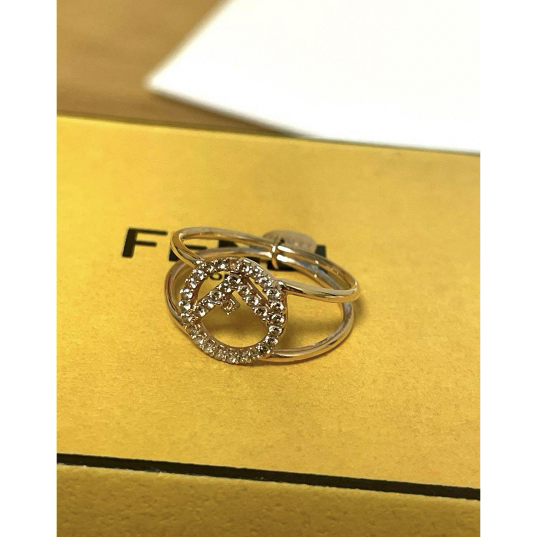 FENDI(フェンディ)のフェンディ FENDI リング 指輪 エフイズ  ローズゴールド Sサイズ レディースのアクセサリー(リング(指輪))の商品写真
