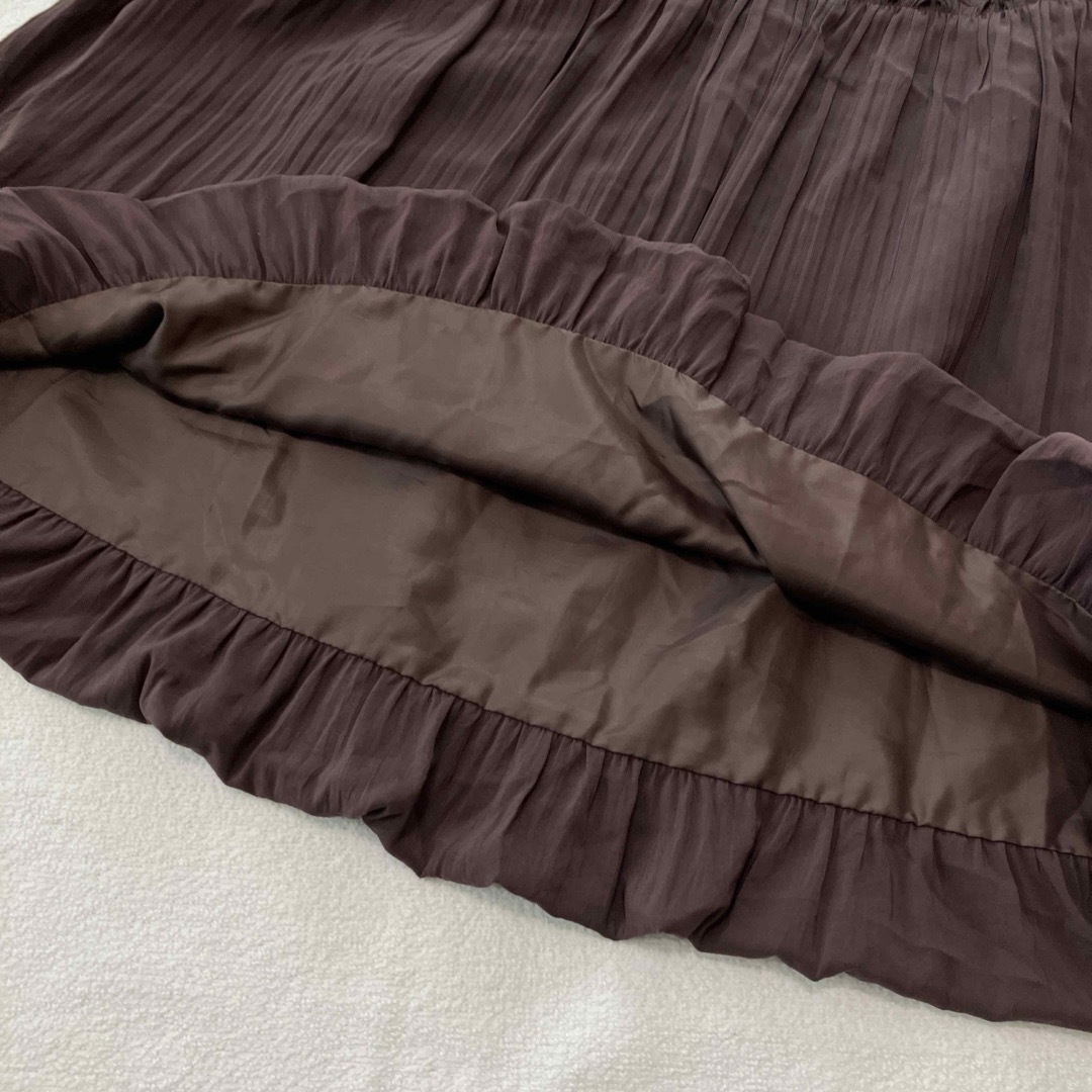 ketty(ケティ)のケティ レディース　ひざ丈　スカート　2 Mサイズ　ブラウン　茶色　バルーン レディースのスカート(ひざ丈スカート)の商品写真