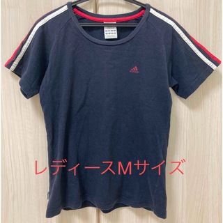 アディダス(adidas)のセール☆adidas☆レディース　紺Tシャツ(Tシャツ(半袖/袖なし))