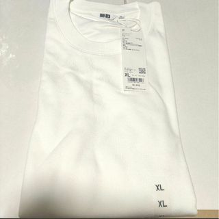 ユニクロ(UNIQLO)の◉ ユニクロ　エアリズムコットンクルーネックT　長袖　サイズXL　White(Tシャツ/カットソー(七分/長袖))