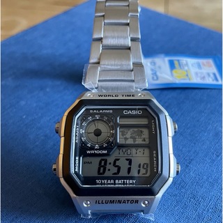 カシオ(CASIO)のカシオ デジタル腕時計 世界48都市ワールドタイム対応　ステンレスモデル(腕時計(デジタル))