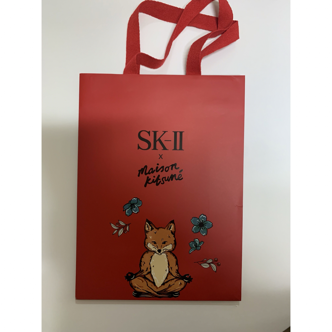 SK-II(エスケーツー)の新品未使用SK-Ⅱ maison kitsune コフレポーチ　ショッパー2種 レディースのファッション小物(ポーチ)の商品写真