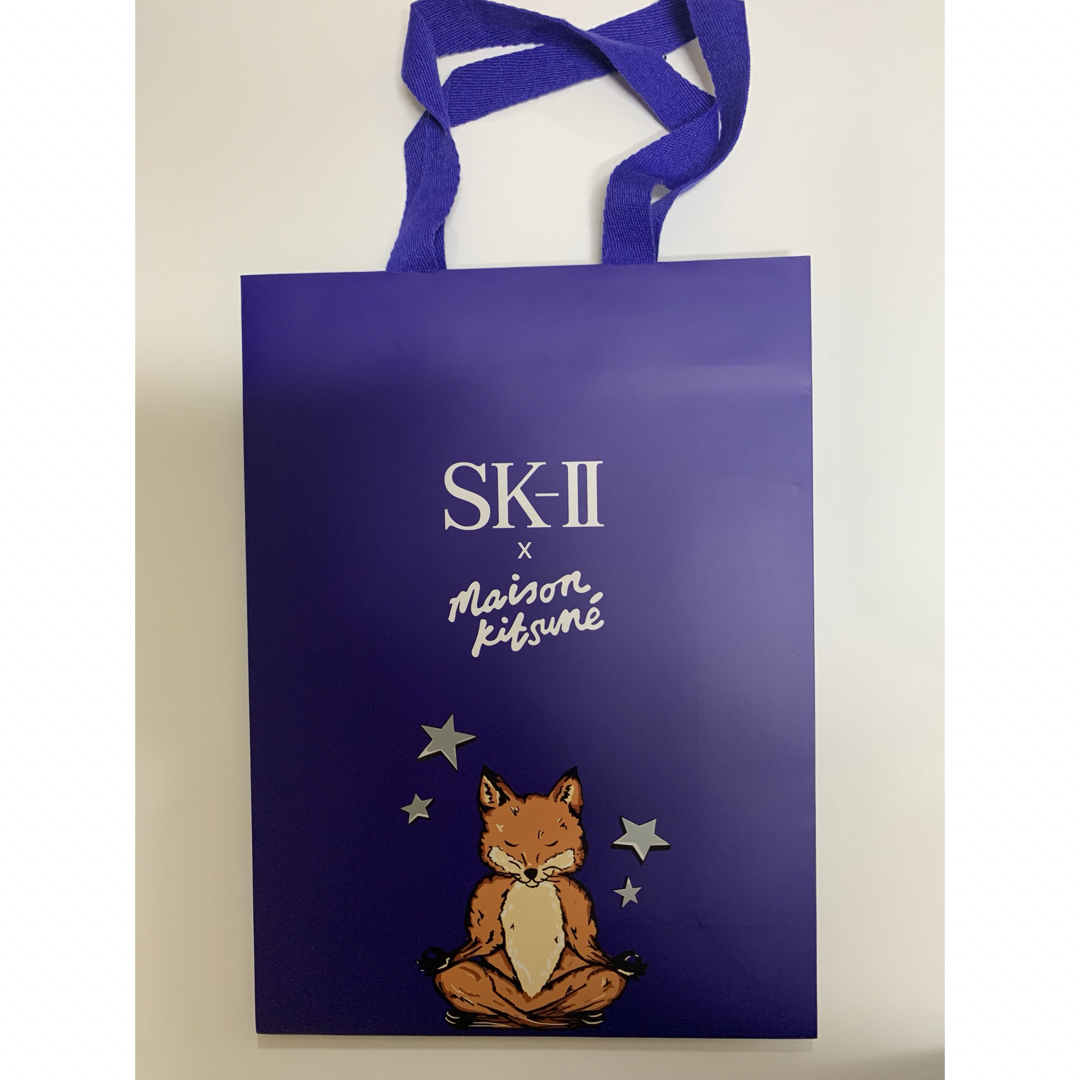 SK-II(エスケーツー)の新品未使用SK-Ⅱ maison kitsune コフレポーチ　ショッパー2種 レディースのファッション小物(ポーチ)の商品写真
