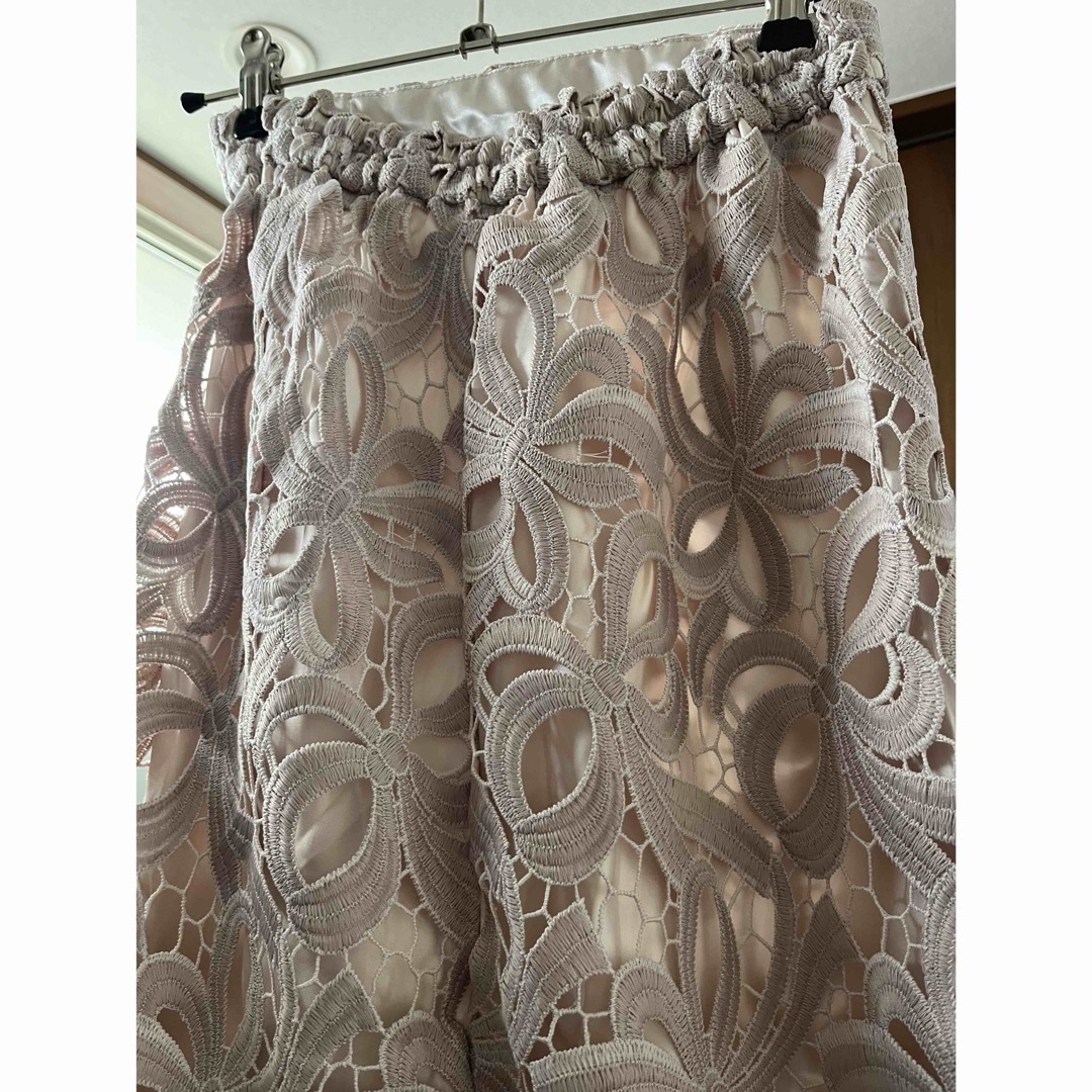 GRL(グレイル)の【タグ付き新品】リボンレースタイトスカート　jh63 ピンク レディースのスカート(ロングスカート)の商品写真