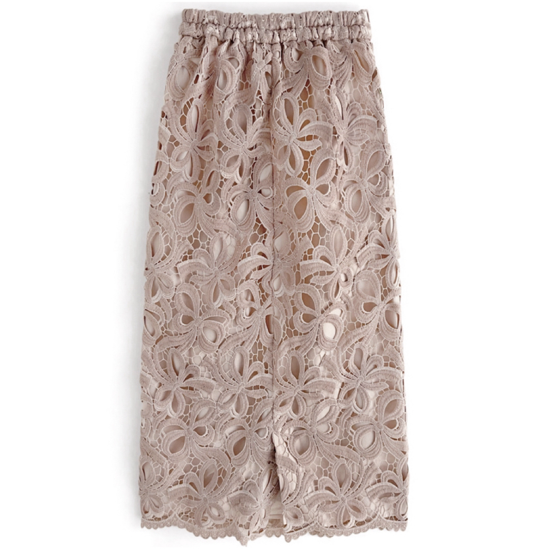 GRL(グレイル)の【タグ付き新品】リボンレースタイトスカート　jh63 ピンク レディースのスカート(ロングスカート)の商品写真
