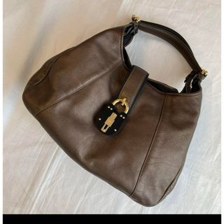 ロエベ(LOEWE)のLOEWE  ロエベ　カリエ　ハンドバッグ　ショルダーバッグ　ブラウン　ブロンズ(ハンドバッグ)