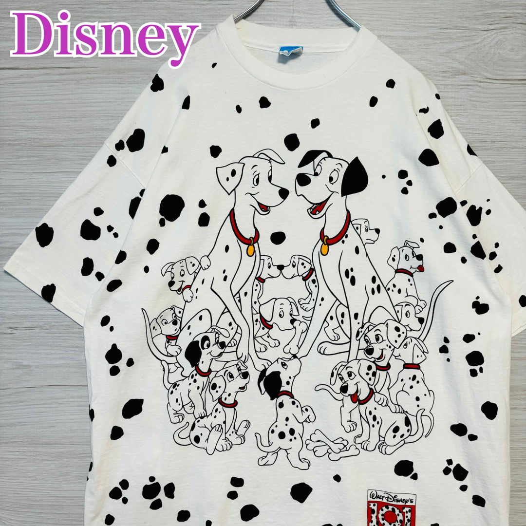 Disney(ディズニー)の【両面デザイン】ディズニー　101匹わんちゃん　Tシャツ　ヴィンテージ　80s メンズのトップス(Tシャツ/カットソー(半袖/袖なし))の商品写真