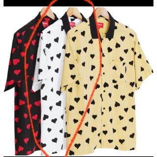 Supreme - supreme hearts rayon shirt