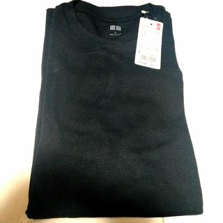 ユニクロ(UNIQLO)の◉ ユニクロ　ソフトタッチ クルーネックT　長袖 L　Black(Tシャツ/カットソー(七分/長袖))