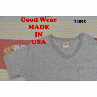 グッドウェアー(GOOD WEAR)のグッドウェアー ポケットTシャツ 14592 USA製 綿100％ 90 00(Tシャツ/カットソー(半袖/袖なし))