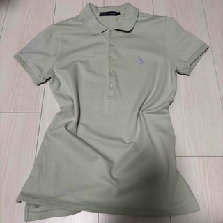 ラルフローレン(Ralph Lauren)のラルフローレン　くすみグリーン　ラベンダー　ポロマーク　ポロシャツ　半袖　(ポロシャツ)