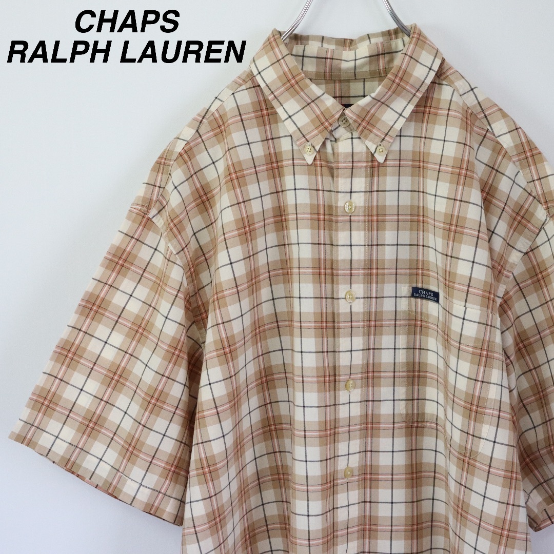 POLO RALPH LAUREN(ポロラルフローレン)の【春カラー】チャップス ラルフローレン／チェックシャツ　Lサイズ　ペールトーン メンズのトップス(シャツ)の商品写真