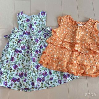 ギャップ(GAP)の女の子夏服2枚セット(ワンピース)