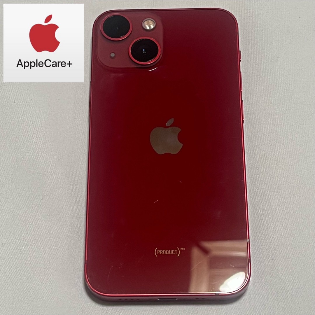 Apple(アップル)のiPhone 13 mini 512GB レッド AppleCare+ スマホ/家電/カメラのスマートフォン/携帯電話(スマートフォン本体)の商品写真