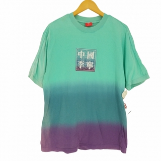 LI-NING(リーニン) タイダイ染 ロゴ プリント S/S Tシャツ メンズ(Tシャツ/カットソー(半袖/袖なし))