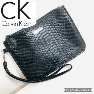 カルバンクライン(Calvin Klein)の【送料無料】ckcalvin Klein クラッチバッグ ハンドバッグ◎美品(クラッチバッグ)