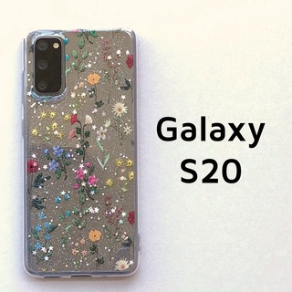 Galaxy S20 5G クリア ボタニカル 花 ソフトケース 透明 カバー(Androidケース)