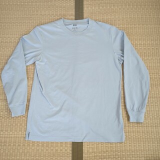 UNIQLO - 【少々難あり】ユニクロ　エアリズム　UVカットクルーネックTシャツ(長袖)M