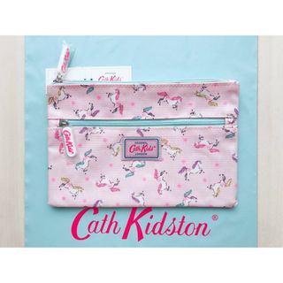 Cath Kidston - 【新品未使用】キャスキッドソン ダブルジップ ペンケース ポーチ ユニコーン