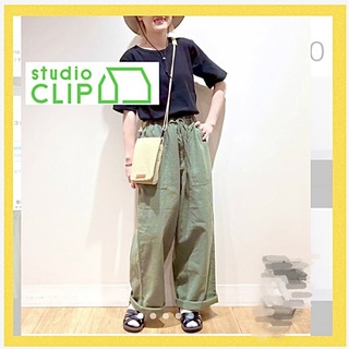 STUDIO CLIP - natural by clip★コットンリネンイージーパンツ★綿麻