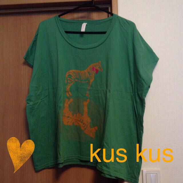 kuskus(クスクス)のkus kus ＊ シマウマT レディースのトップス(Tシャツ(半袖/袖なし))の商品写真