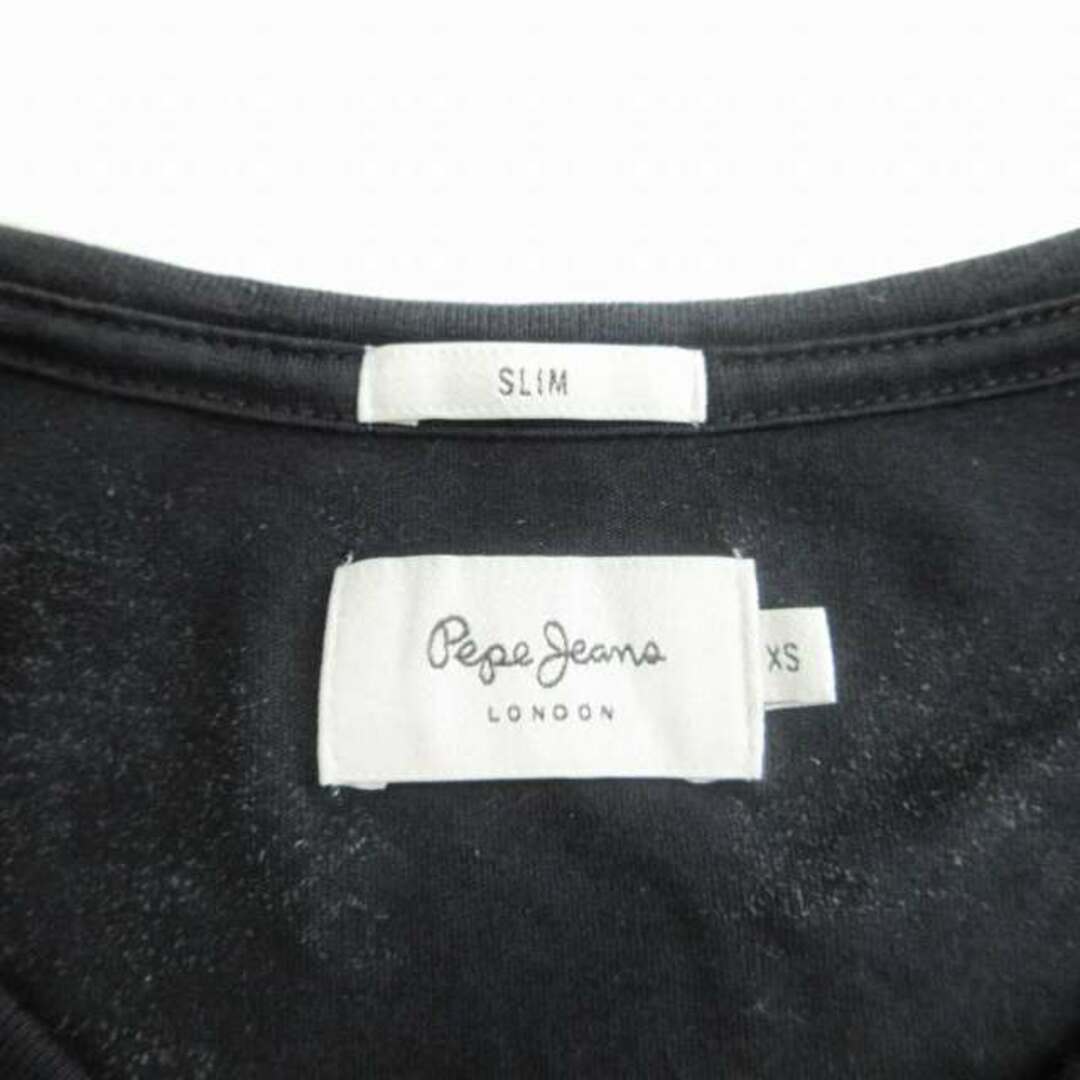 other(アザー)のpepe jeans Tシャツ 長袖 プリント コットン ブラック  XS メンズのトップス(Tシャツ/カットソー(七分/長袖))の商品写真
