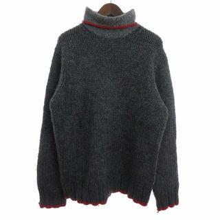 トミーヒルフィガー(TOMMY HILFIGER)のトミーヒルフィガー ニット セーター タートルネック アルパカ混 グレー L(ニット/セーター)