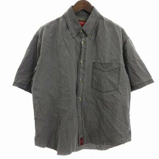 ラングラー(Wrangler)のラングラー HERO デニムシャツ 半袖 ボタンダウン コットン グレー M (シャツ)