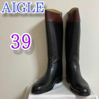 エーグル(AIGLE)のAIGLE エーグル　ラバーブーツ　39　M フランス製　24.5　レイン(スニーカー)